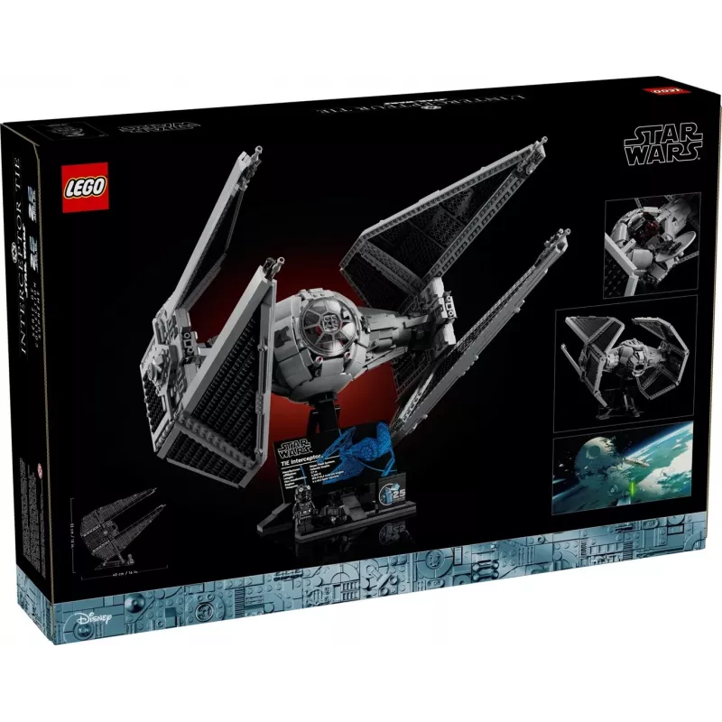 LEGO Star Wars Intercetor TIE Modelo 75382 — kit detalhado de caça estelar, 1931 peças, 18+