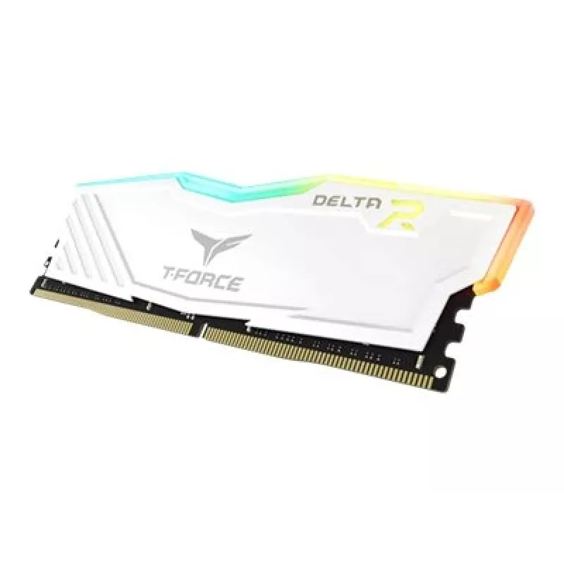 DIMM 16 GB DDR4-3600 (2x 8 GB) kit duplo, memória branca, TF4D416G3600HC18JDC01, Delta RGB, INTEL XMP