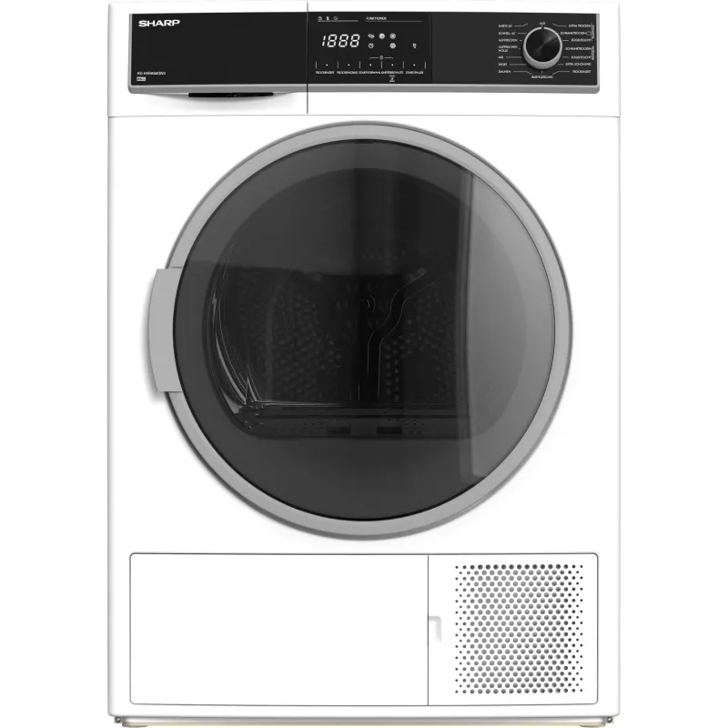 Máquina de secar roupa Sharp KD-HHH8S8GW3-DE de instalação livre carga frontal 8 kg branco