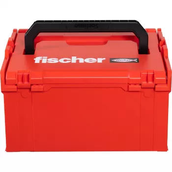 Caixa de ferramentas FISCHER L-BOXX FLB 238 vazia, vermelho/preto, caixa de armazenamento modular