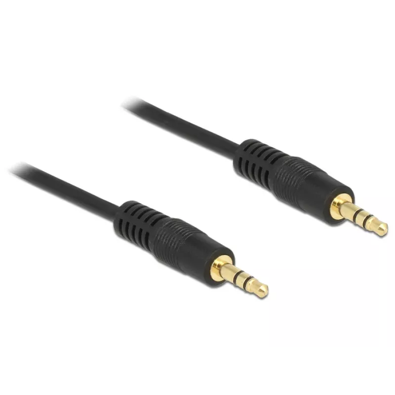 Cabo de áudio DeLOCK 0,5 m 3,5 mm conector macho/conector macho