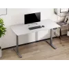 Mesa de altura ajustável Up Up Bjorn cinzenta, tampo L branco
