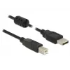 Cabo USB DeLOCK 0,5 m USB 2.0-A USB 2.0-B Preto
