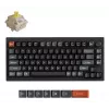Teclado mecânico Keychron V1 Ultra 8K — formato 75%, QWERTY, Bluetooth, RGB, preto