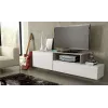 Móvel de TV Cama SIGMA 3 180 branco/branco brilhante + carvalho Sonoma