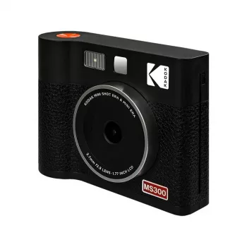 Máquina fotográfica instantânea Kodak Mini Shot 3 Era – preta, tecnologia de impressão 4Pass