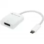 Adaptador USB, ficha USB-C > conector fêmea DisplayPort (branco, 11 cm)