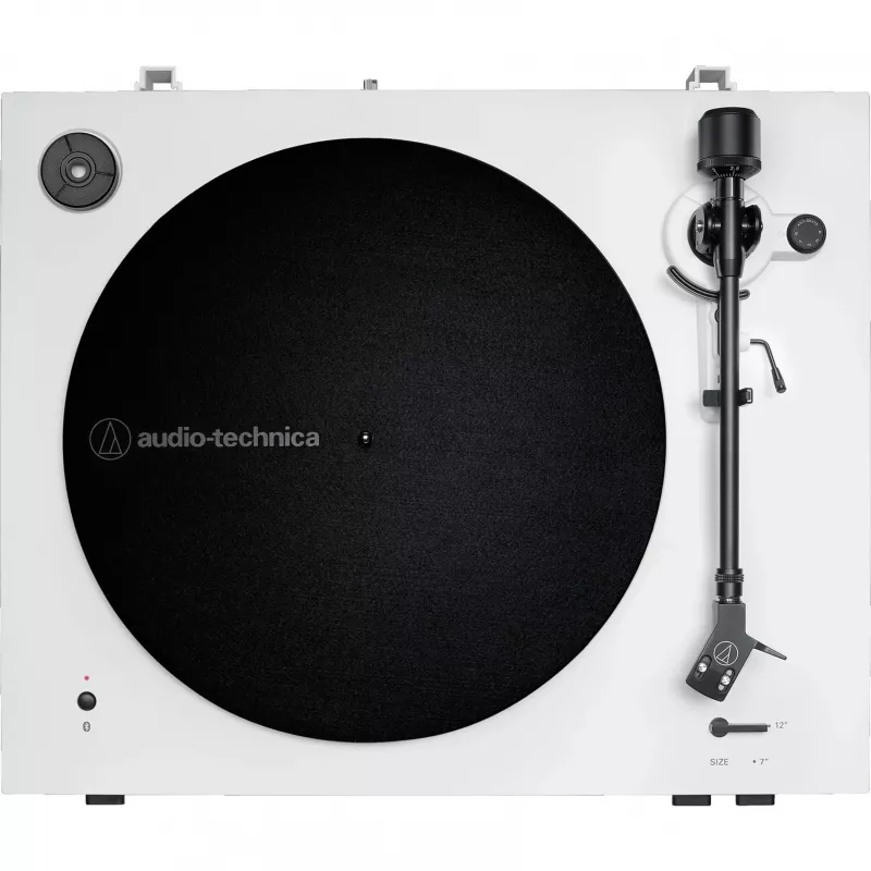 Gira-discos de acionamento por correia automático Audio-Technica AT-LP3XBTWH acionamento por correia, branco