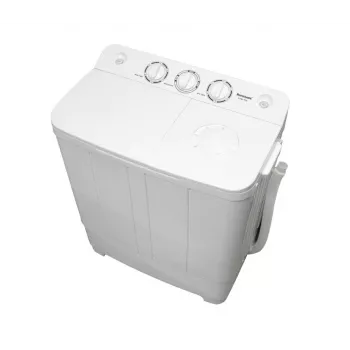 Máquina de lavar semiautomática Ravanson XPB-700 — carga superior, capacidade 4 kg, centrifugação 1400 rpm, branco