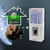 Fechadura de código com impressão digital e RFID QOLTEC 52447 com proteção IP68