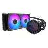 Refrigerador líquido para CPU Cooler Master MasterLiquid 240 Atmos II 240 mm RGB, radiador de 240 mm, iluminação RGB