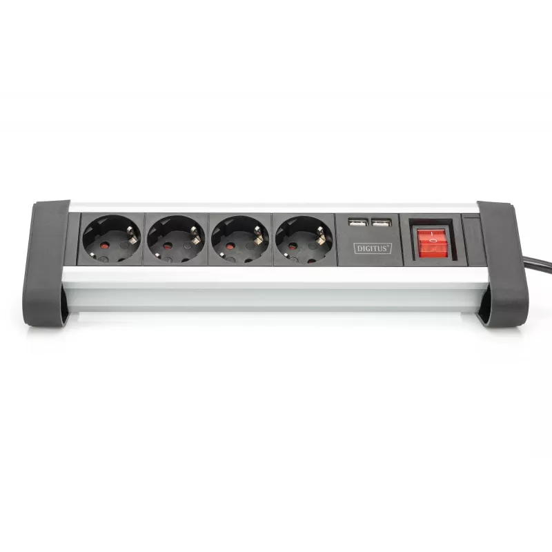 Régua de tomadas Digitus DA-70614 com 2 portas USB