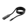 Cabo de extensão Unitek U1335ABK01 USB-C macho para fêmea, 10 Gbit/s, 5 m, preto