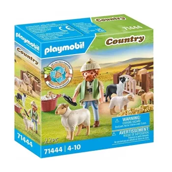 Jogo de simulação de pastor com ovelhas Playmobil