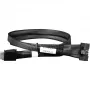 Cabo Icy Dock MB302L-B de MCIO 8i (SFF-TA-1016) para 2x OCuLink 4i (SFF-8611), PCIe 4.0, 0,5 m