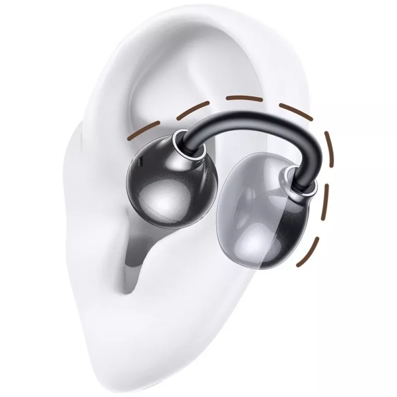 Auscultadores Bluetooth R02 Clip-on cinzento