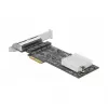 DeLOCK 89192 placa PCI Express x4 Quad LAN de 2,5 Gigabit, 4x RJ45, RTL8125