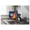Suporte de monitor DIGITUS Dual-Design para 2 × ecrãs de 35 polegadas, grampo, 2 × 10 kg, VESA 75×75–100×100, inclinação -45–90°
