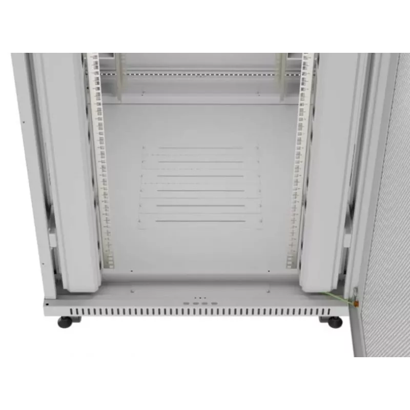 Armário rack 19 polegadas LANBERG FF01-8047-23SL 47U 800x1200 mm cinzento portas perfuradas