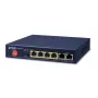 PLANET GSD-604HP - Switch - 4 x 10/100/1000 (PoE+) + 2 x 10/100/1000 (Uplink) - secretária - PoE+ (55 W) (GSD-604HP)