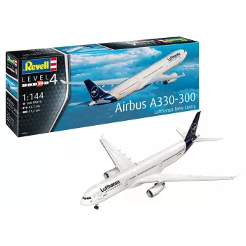 Modelo plástico avião REVELL Airbus A330-300 Lufthansa escala 1:144