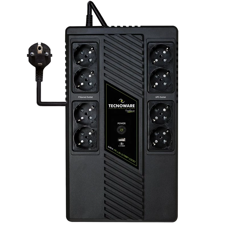 Tecnoware Era Plus Strip 1000 FGCERAPLS1002SCH UPS, 1000 VA, saídas protegidas de 10A