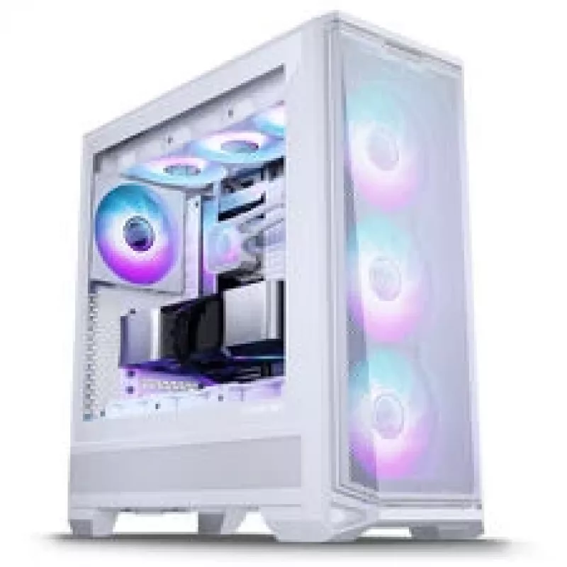 Caixa de PC PHANTEKS Eclipse G400A + refrigeração líquida AiO Glacier M25 Gen2 - branca