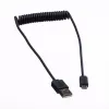 ROLINE cabo espiral USB 2.0 - A - Micro B - ST/ST 1,0 m - blindado - USB 2.0 Type Micro B - 1 mm - cabo espiral (11.02.8317)