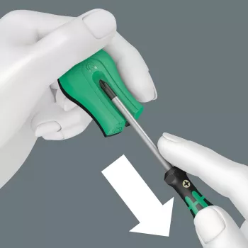 Magnetizador/desmagnetizador não elétrico Wera 05033404001 preto verde