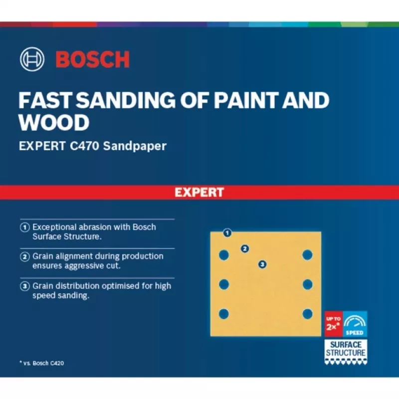 Bosch 2 608 901 113 ferramenta rotativa acessório de lixa/abrasivo madeira folha de lixa