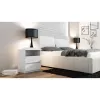 Mesa de cabeceira Topeshop M1 BIEL MAT 2 gaveta(s) branco