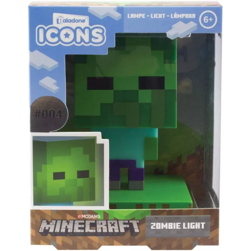 Candeeiro de mesa Paladone Light Paladone Minecraft Zombie Light PP6592MCFV4 LED
