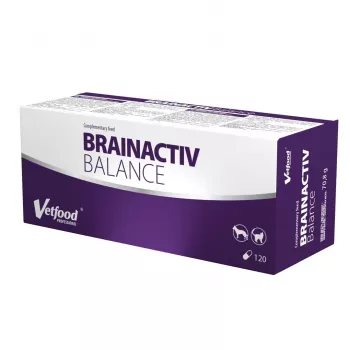 Vetfood Brainactiv Balance suplemento alimentar para cães e gatos, 120 cápsulas
