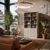 Cama Meble LIVERTI estante para livros, 100x42x171 cm, caxemira