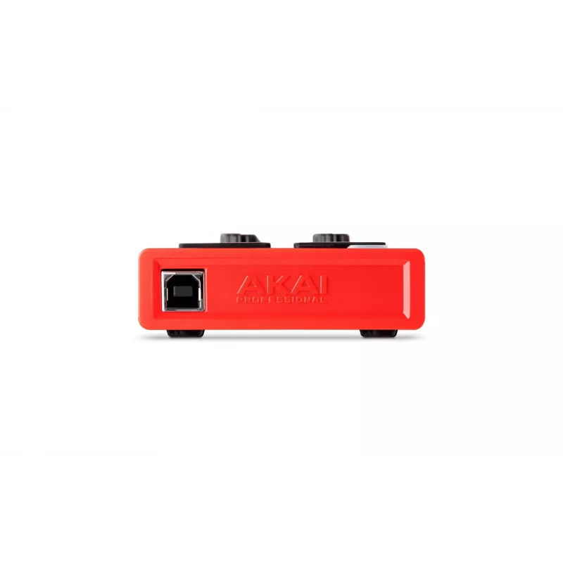 Teclado MIDI Akai LPD8 MKII 8 teclas USB preto, vermelho