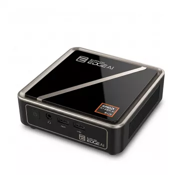 Mini PC barebone Sapphire EDGE AI 370 4H020-02-40G com AMD Ryzen AI HX 9 370 e AMD Radeon 890M