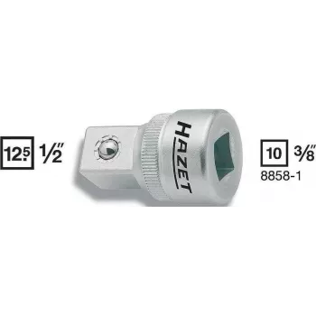 Hazet 8858-1 Adaptador, 3/8 in fêmea para 1/2 in macho