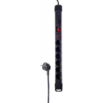 Unidade de distribuição de energia PDU ShiverPeaks BS09-20565 6 tomadas AC preto