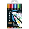 Caneta fineliner BIC INTENSITY FINE BCL multicolor, conjunto 10 cores CEL1011727