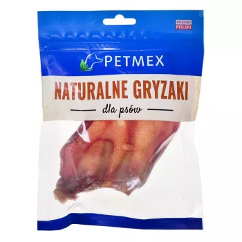 Brinquedo de mastigar para cães PETMEX orelha de porco 40 g — produto natural de orelha de porco para mastigar para a higiene dentária de cães de porte médio e grande