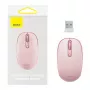 Rato sem fios Baseus F01B Tri-Mode 2.4G BT5.0 1600 DPI (rosa)