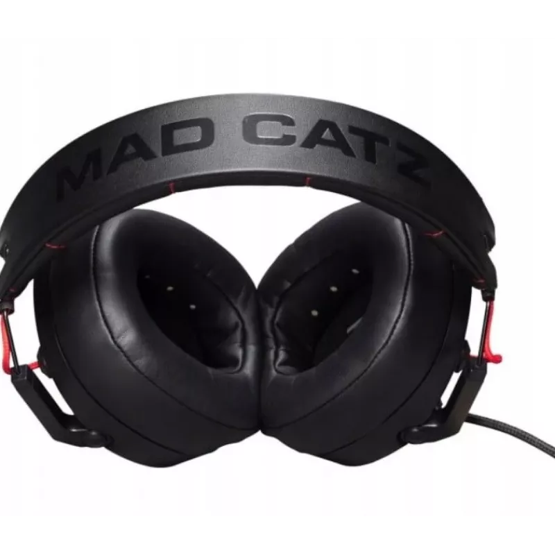 Headset mad-catz P.I.L.O.T. 3 — headset gaming binaural com fios, 3,5 mm, drivers de 50 mm, sensibilidade de 105 dB, preto