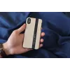 Capa para smartphone man and wood para iPhone X/XS – preto em pele
