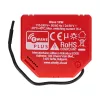 Interruptor inteligente Shelly W 1PM plástico 16A 110–240V, Z-Wave, 868,4 MHz, vermelho, 42×37×16 mm