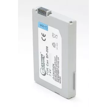 Bateria Extra Digital BP-208 7,2 V 2000 mAh para câmaras Canon