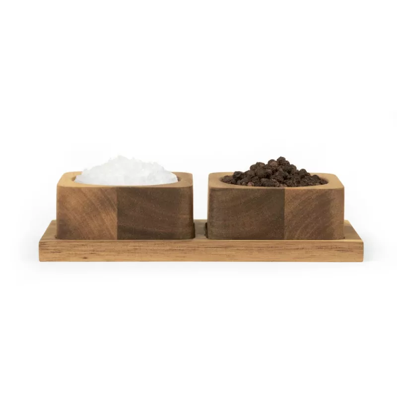 Conjunto de saleiro e pimenteiro Salter Toronto BW127821EU7 — moinhos de cerâmica manuais, formato compacto pinch pot