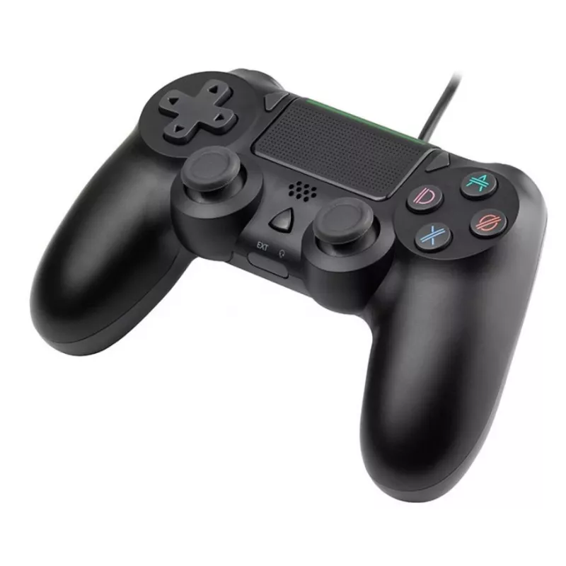Comando com fio TRACER SHOGUN PRO preto — 16 botões, analógico/digital, cabo de 1,5 m, vibração, PC/PS4/PS3