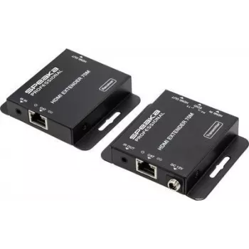 SpeaKa Professional SP-HDE-200 Extensor HDMI® HDMI através de cabo de rede RJ45 70 m (SP-9424396)