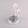 Chaleira elétrica Maestro MR-055 branca — 1 L, 1100 W, corpo em vidro, retroiluminação, indicador de nível de água