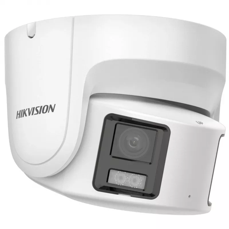 Câmara IP Hikvision DS-2CD2387G2P-LSU/SL (4mm)(C) ColorVu panorâmica tipo turret, 8 MP, 4 mm, 180°, IP67, PoE, branca